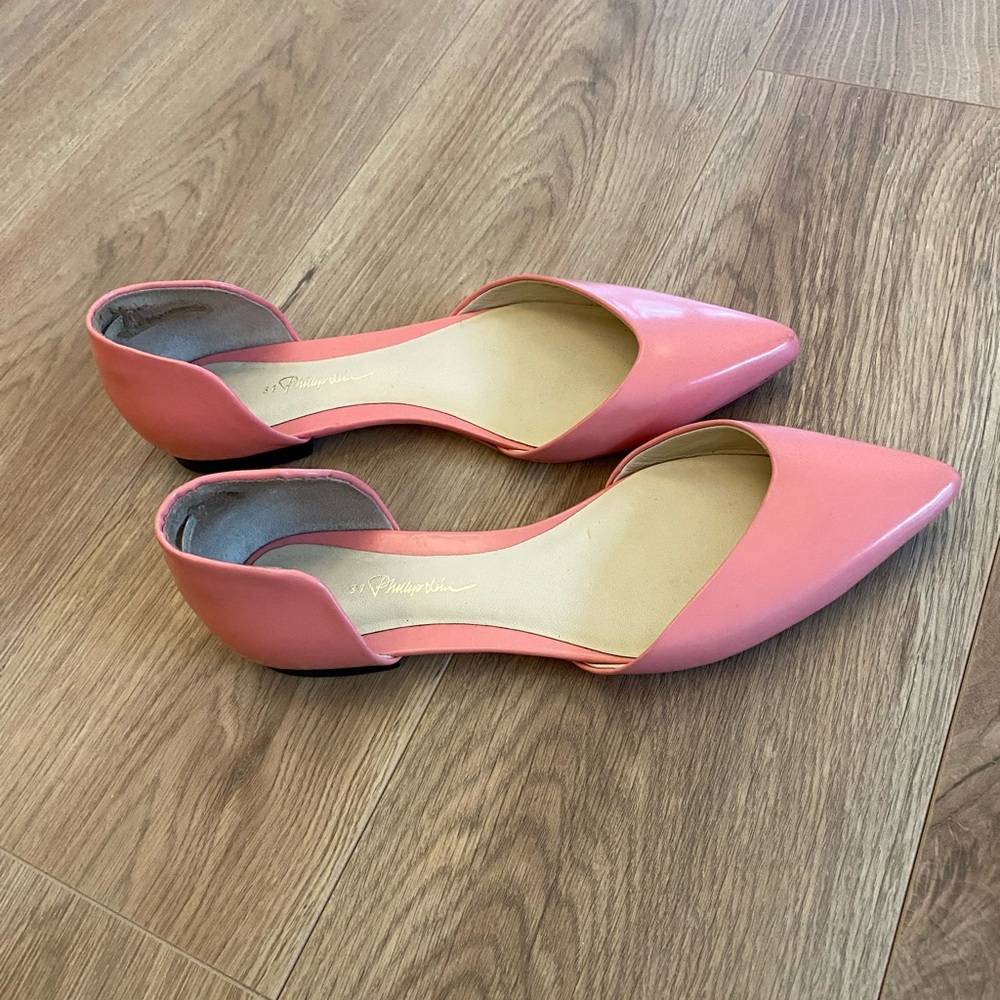 3.1 Phillip Lim D'orsay Flats in Coral